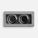 Значок Magnet Matto, серебристый глянцевый для нанесения логотипа