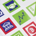 Стикерпак бумажный Industry, финансы для нанесения логотипа