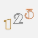 Подвеска Symbol, 3D-печать на заказ, цифра 1 для нанесения логотипа