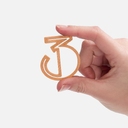 Подвеска Symbol, 3D-печать на заказ, цифра 3 для нанесения логотипа