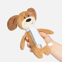 Мягкая игрушка Beastie Toys, собачка с белым шарфом для нанесения логотипа