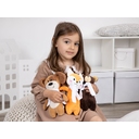 Мягкая игрушка Beastie Toys, собачка с белым шарфом для нанесения логотипа