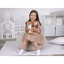 Мягкая игрушка Beastie Toys, собачка с белым шарфом для нанесения логотипа