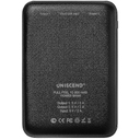 Внешний аккумулятор Uniscend Full Feel 10000 мАч с индикатором, черный для нанесения логотипа