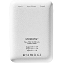 Внешний аккумулятор Uniscend Full Feel 10000 мАч с индикатором, белый для нанесения логотипа