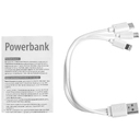 Внешний аккумулятор Uniscend Full Feel 10000 мАч с индикатором, белый для нанесения логотипа