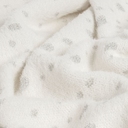 Плед Snowspot Fluffy, белый с люрексом для нанесения логотипа
