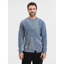 Джемпер Denim свободного силуэта на заказ, полушерсть, размер XS для нанесения логотипа