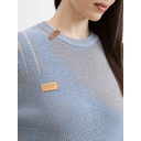 Джемпер Denim свободного силуэта на заказ, полушерсть, размер XS для нанесения логотипа