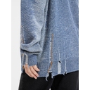 Джемпер Denim свободного силуэта на заказ, полушерсть, размер XS для нанесения логотипа