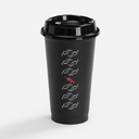 Стакан с крышкой Color Cap, ver.2, черный для нанесения логотипа