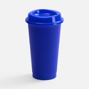 Стакан с крышкой Color Cap, ver.2, синий для нанесения логотипа