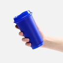Стакан с крышкой Color Cap, ver.2, синий для нанесения логотипа