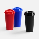 Стакан с крышкой Color Cap, ver.2, синий для нанесения логотипа
