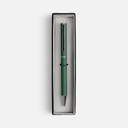 Ручка шариковая Blade Soft Touch в футляре, зеленая для нанесения логотипа