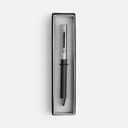Ручка шариковая Eyeshot Soft Touch в футляре, черная для нанесения логотипа