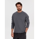 Лонгслив унисекс Siluetti Fuori, серый, размер L/XL для нанесения логотипа