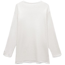 Лонгслив унисекс Siluetti Fuori, молочно-белый, размер L/XL для нанесения логотипа