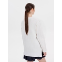Лонгслив унисекс Siluetti Fuori, молочно-белый, размер L/XL для нанесения логотипа