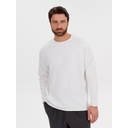 Лонгслив унисекс Siluetti Fuori, молочно-белый, размер L/XL для нанесения логотипа