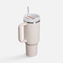 Термокружка Quencher H2.0 1180 с трубочкой, розовая для нанесения логотипа