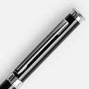 Ручка шариковая Finn Chrome, черная для нанесения логотипа