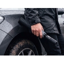 Зонт складной Tyre, черный для нанесения логотипа