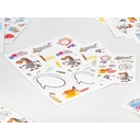 Наклейки ПВХ Sticker Pack на заказ, S для нанесения логотипа
