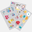 Наклейки ПВХ Sticker Pack на заказ, L для нанесения логотипа