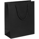 Пакет бумажный Vid L, черный для нанесения логотипа