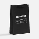 Пакет бумажный Waski S, черный для нанесения логотипа
