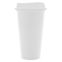 Стакан с крышкой Color Cap White, белый для нанесения логотипа