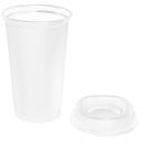 Стакан с крышкой Color Cap White, белый для нанесения логотипа