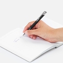 Ручка шариковая Keskus Soft Touch в футляре, черная для нанесения логотипа