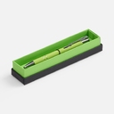 Ручка шариковая Keskus Soft Touch в футляре, зеленое яблоко для нанесения логотипа
