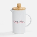 Френч-пресс Ceramero, белый для нанесения логотипа