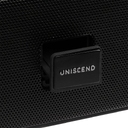 Беспроводная стереоколонка Uniscend Roombox, черная для нанесения логотипа