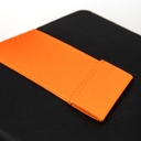 Ежедневник Bookmark, недатированный, черный с оранжевым для нанесения логотипа