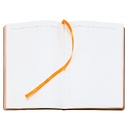 Ежедневник Bookmark, недатированный, черный с оранжевым для нанесения логотипа