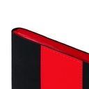 Ежедневник Bookmark, недатированный, черный с красным для нанесения логотипа