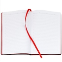 Ежедневник Bookmark, недатированный, черный с красным для нанесения логотипа