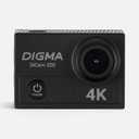 Экшн-камера Digma DiCam 320, черная для нанесения логотипа