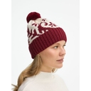 Шапка Wintertude, красная с белым для нанесения логотипа