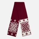 Шарф Wintertude M, красный с белым для нанесения логотипа