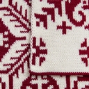 Шарф Wintertude M, красный с белым для нанесения логотипа