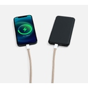 Кабель-ланьярд energyFlex Pro, серо-бежевый для нанесения логотипа