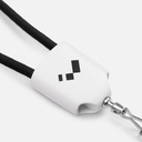Кабель-ланьярд energyFlex Pro, черный для нанесения логотипа