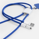Кабель-ланьярд energyFlex Pro, синий для нанесения логотипа