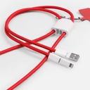 Кабель-ланьярд energyFlex Pro, красный для нанесения логотипа