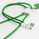 Кабель-ланьярд energyFlex Pro, зеленый для нанесения логотипа